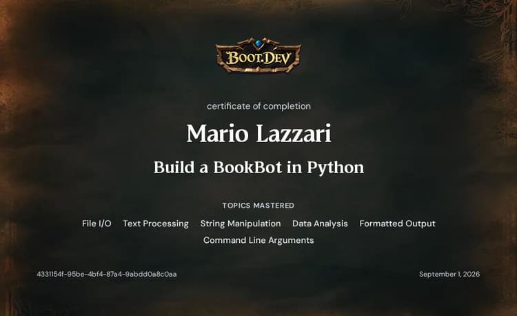 BookBot in Python