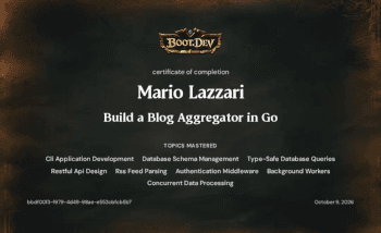 Blog aggregator in Go