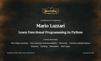 Learn funcitonal programmin in Python