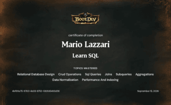 Learn SQL