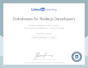 Databases for NodeJS developers
