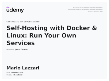 Self hosting with Docker & Linux