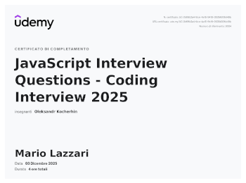 JavaScript code interview