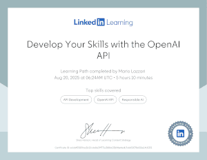 OpenAI API: develop your skills