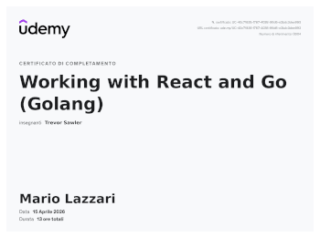 Working with React and Go