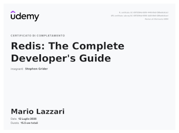 Redis: complete developer guide