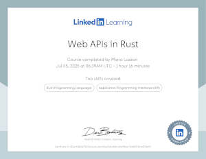 Web APIs in Rust