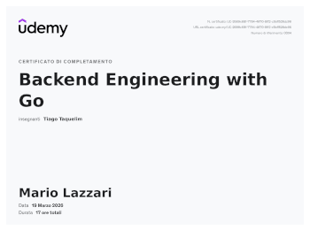 Backend engineering with Go